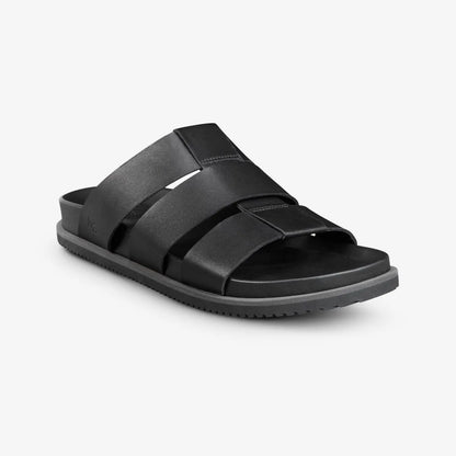 Davis Sandal - Black Leather