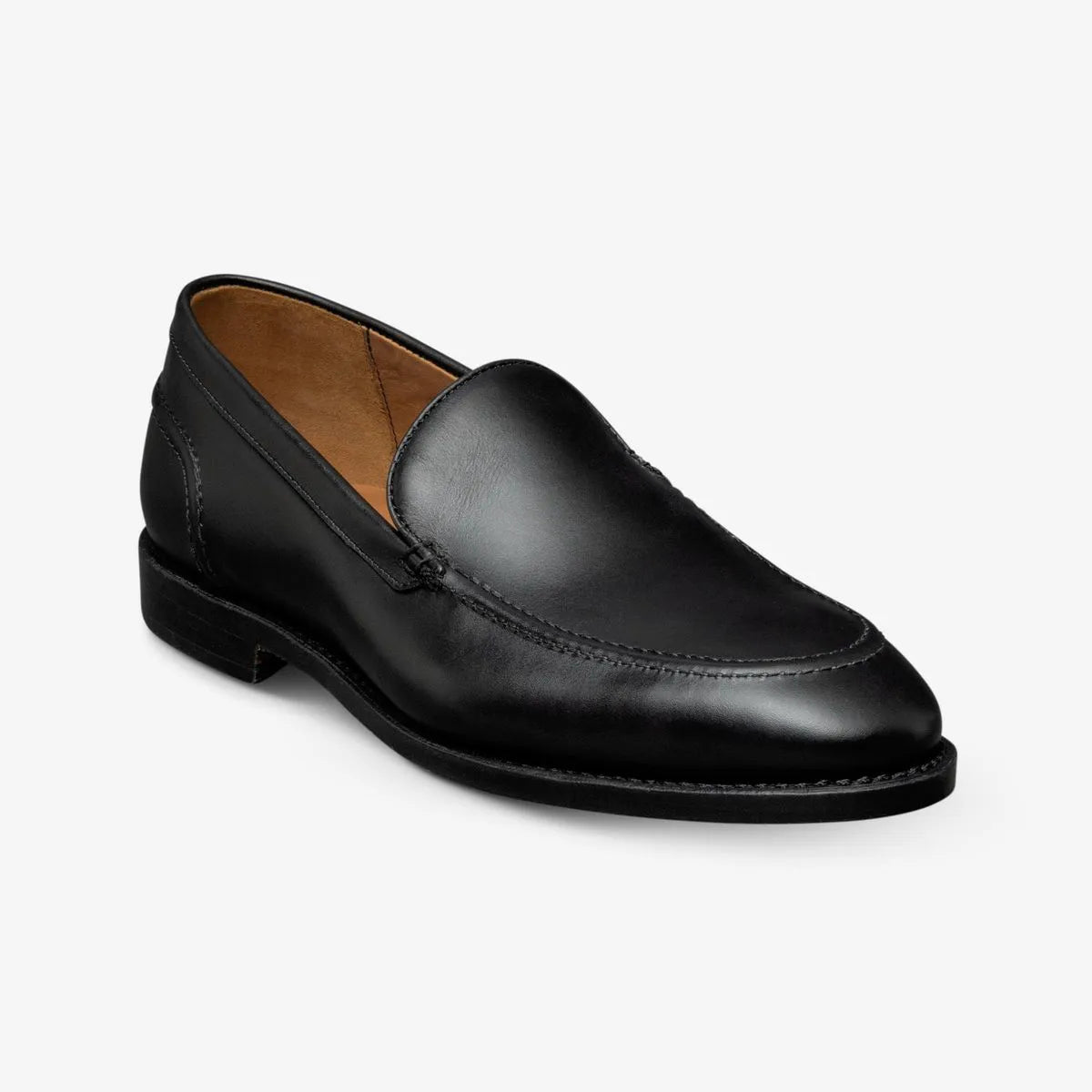 Randolph Venetian Slip-on Loafer - Black Leather
