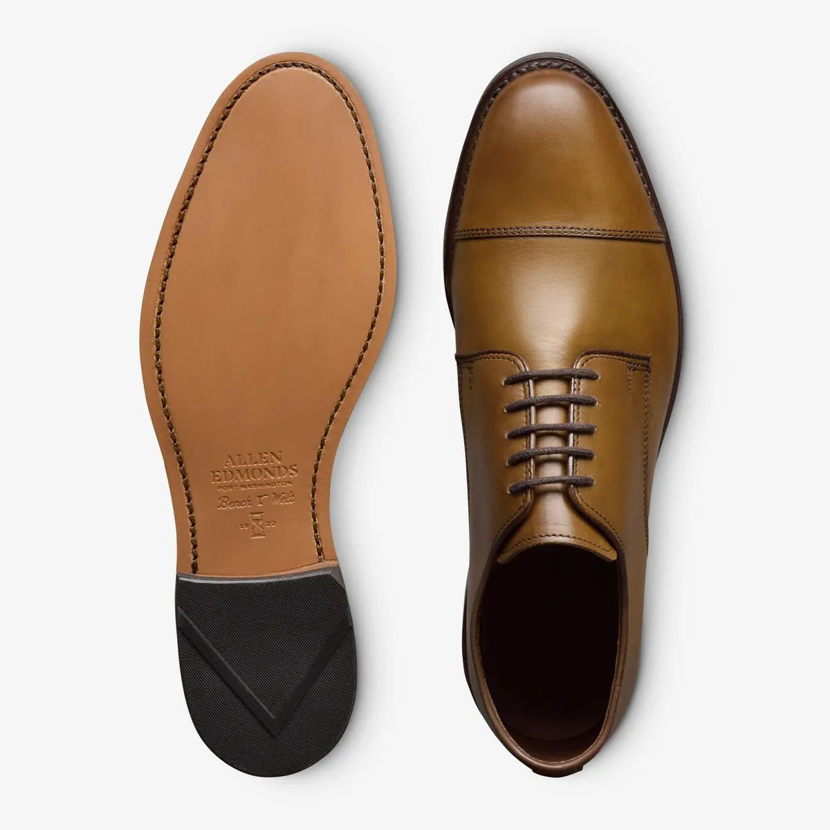 Park Avenue Cap-toe Derby Dress Shoe - Walnut Leather