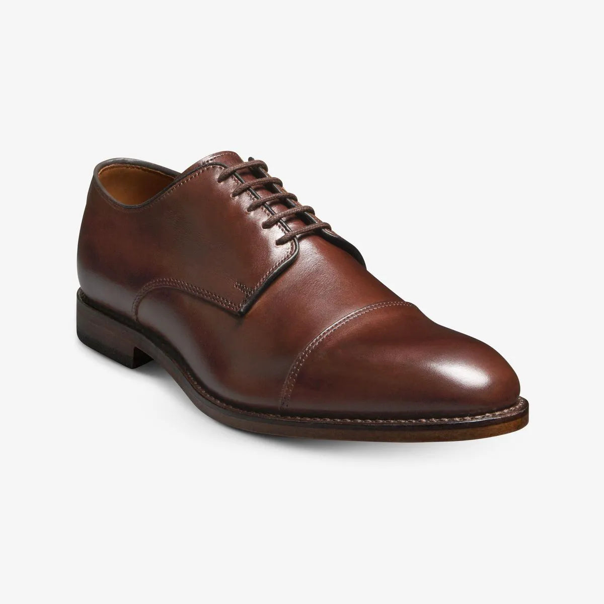 Park Avenue Cap-toe Derby Dress Shoe - Chili Leather