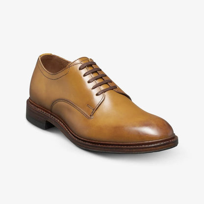 Trevor Plain-toe Derby Shoe - Walnut Leather