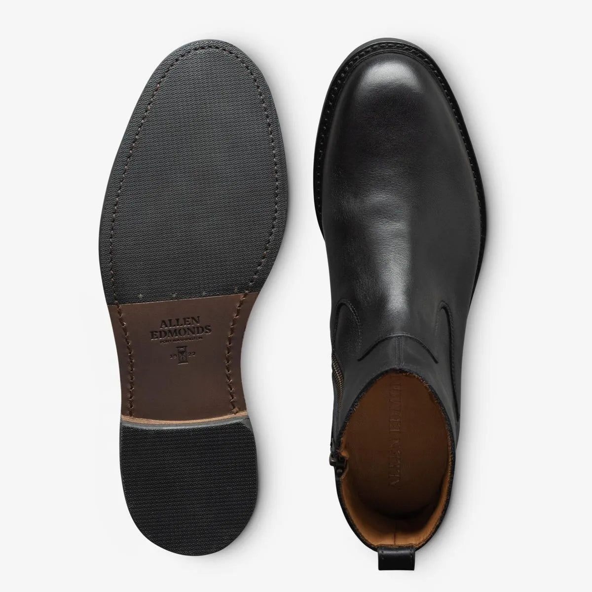 Tompkins Zip-up Boot - Black Leather