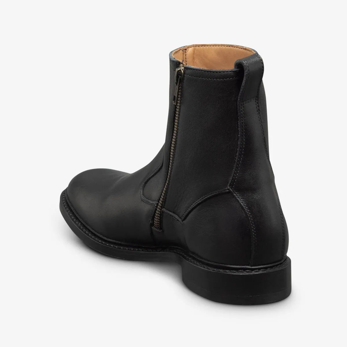 Tompkins Zip-up Boot - Black Leather