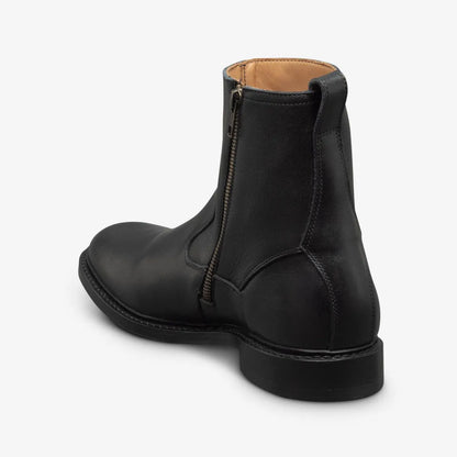 Tompkins Zip-up Boot - Black Leather