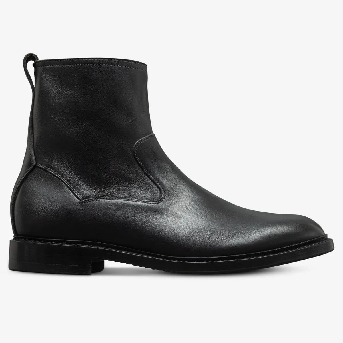 Tompkins Zip-up Boot - Black Leather