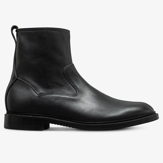 Tompkins Zip-up Boot - Black Leather