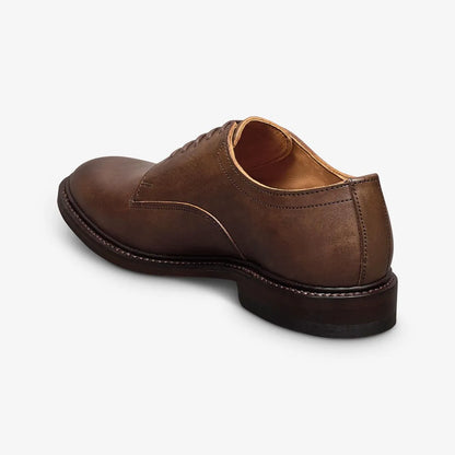 Trevor Plain-toe Derby Shoe - Brown Leather