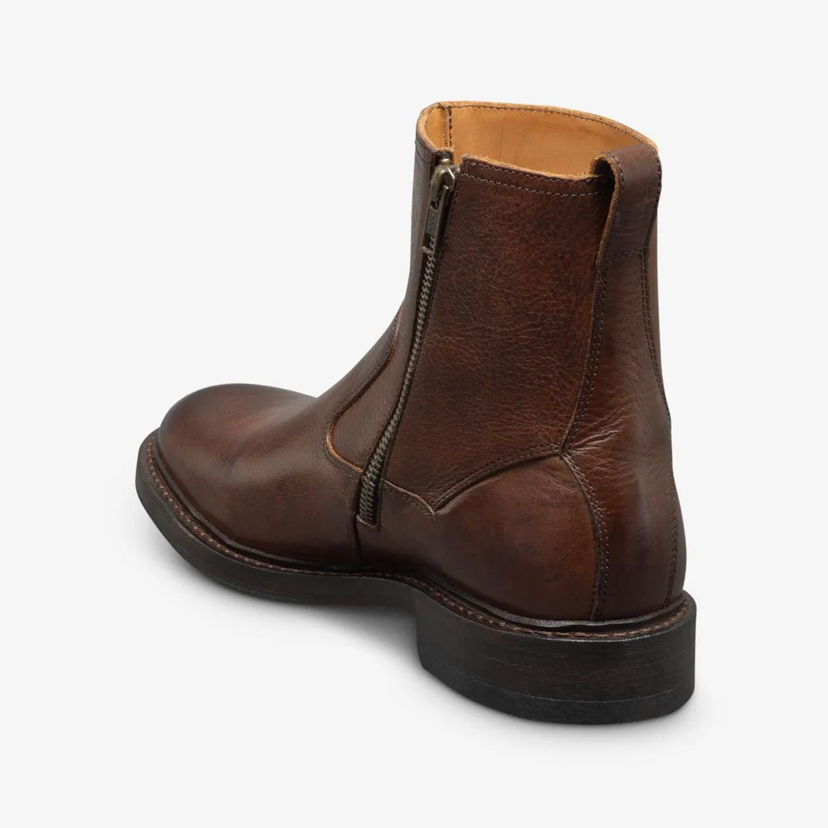 Tompkins Zip-up Boot - Brown Leather