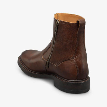 Tompkins Zip-up Boot - Brown Leather