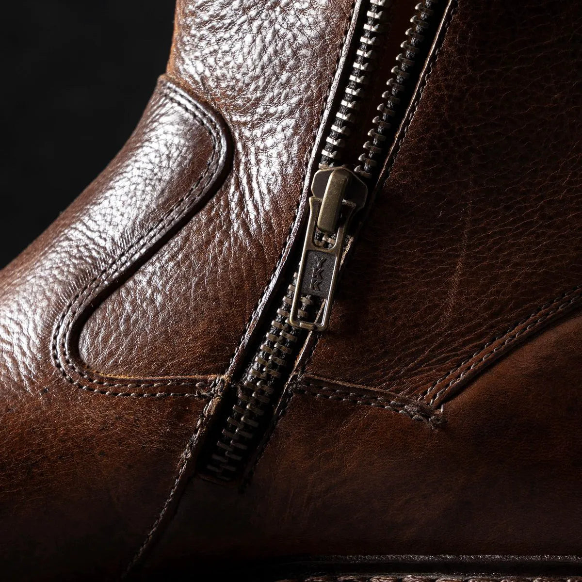 Tompkins Zip-up Boot - Brown Leather