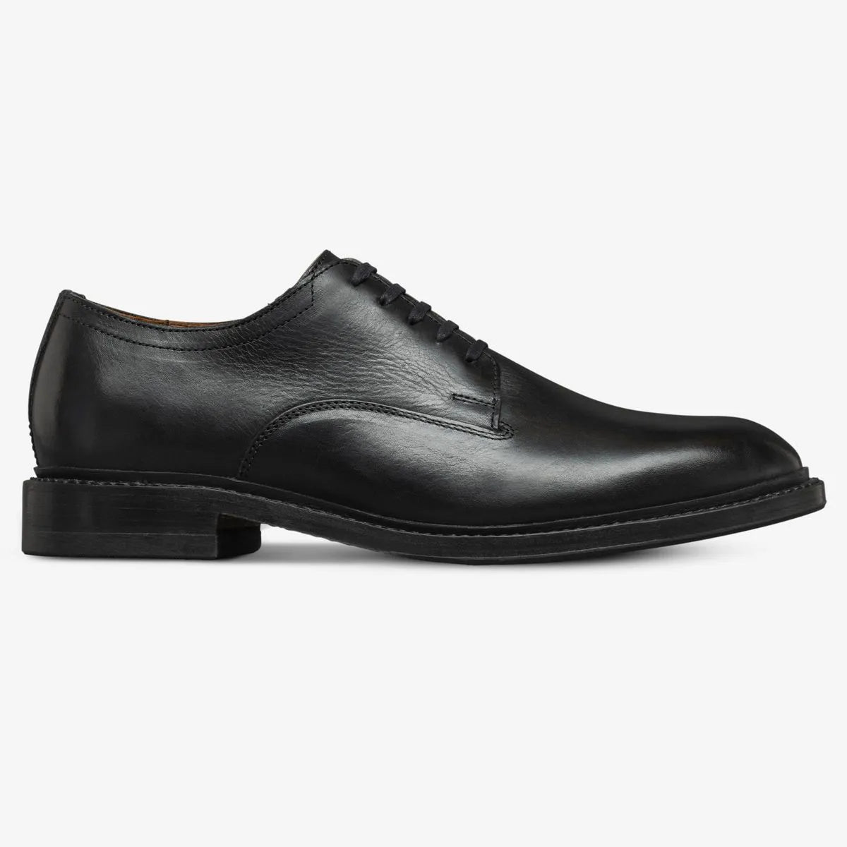 Trevor Plain-toe Derby Shoe - Black Leather