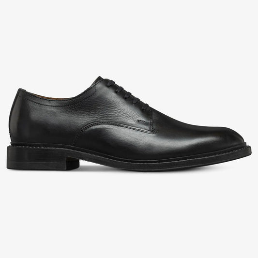 Trevor Plain-toe Derby Shoe - Black Leather