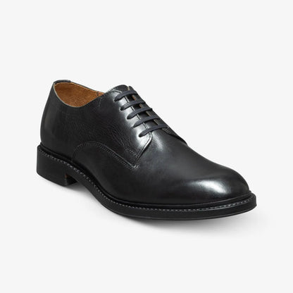 Trevor Plain-toe Derby Shoe - Black Leather