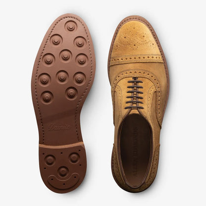 Strandmok Cap-toe Oxford with Dainite Rubber Sole - Wheat Suede