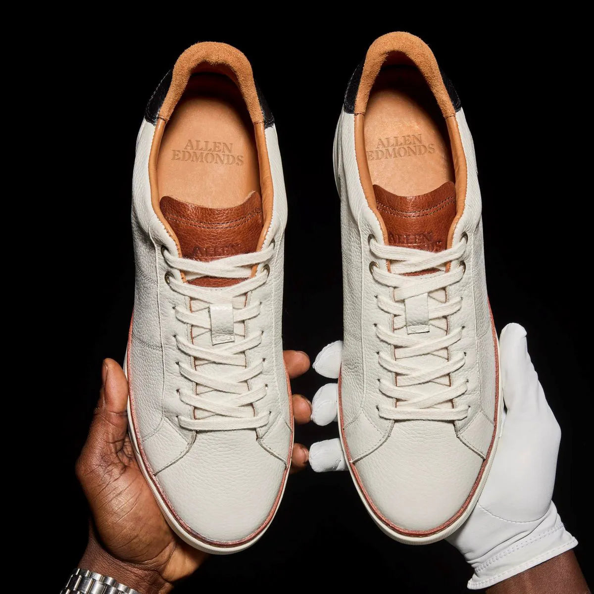 Pines Derby Golf Shoe - White Leather