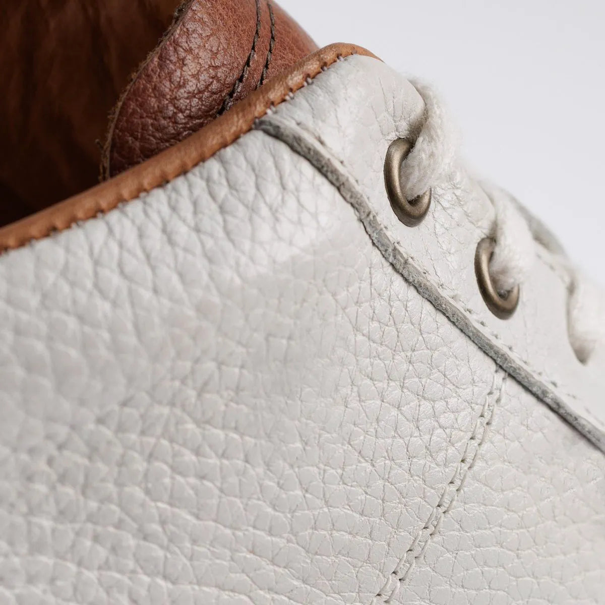 Pines Derby Golf Shoe - White Leather