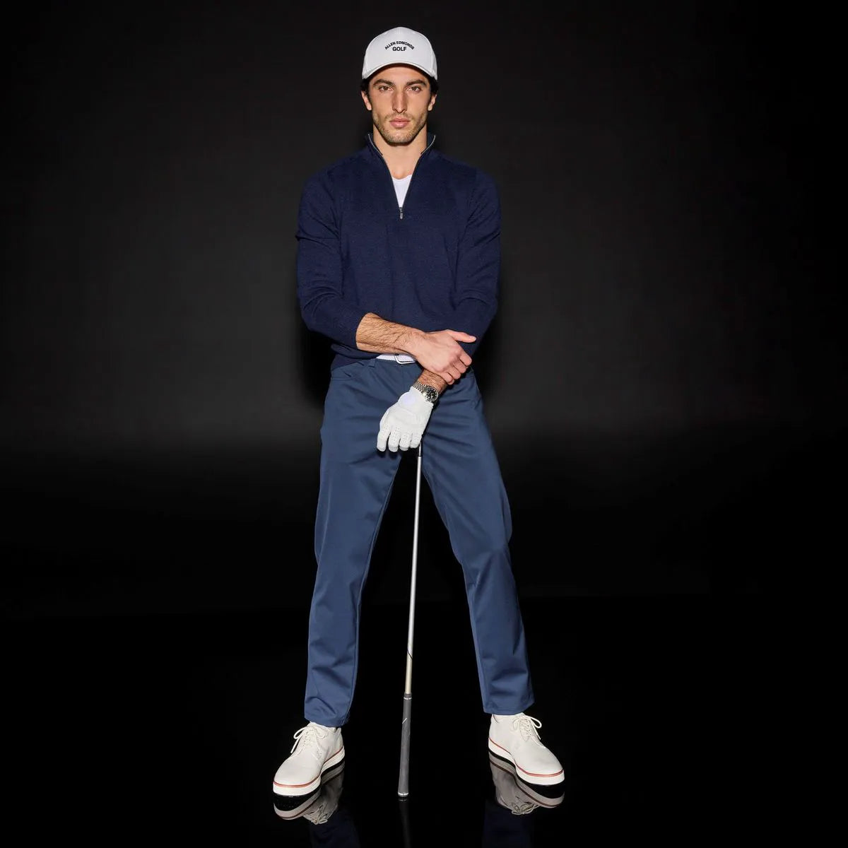 Cypress Derby Golf Shoe - White Leather