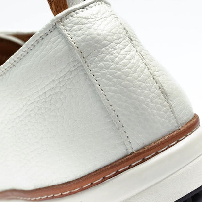 Cypress Derby Golf Shoe - White Leather