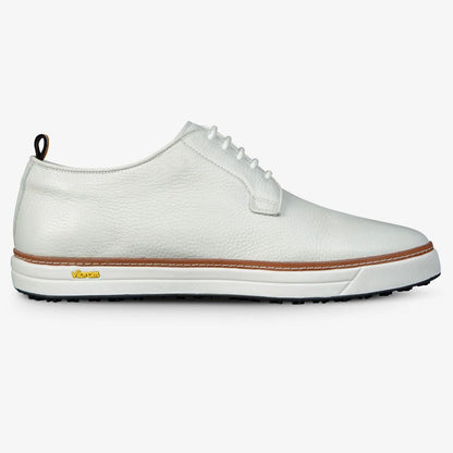 Cypress Derby Golf Shoe - White Leather