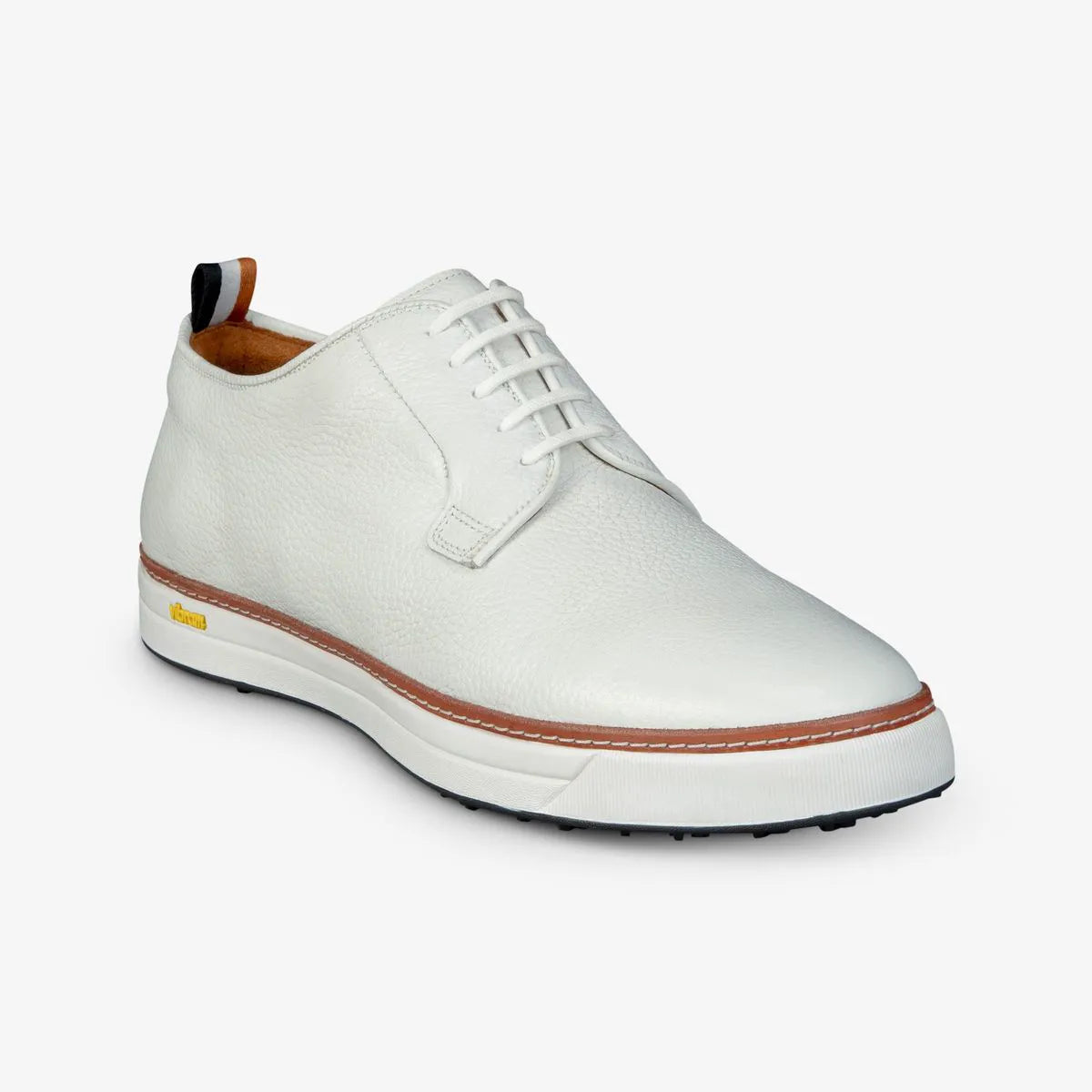 Cypress Derby Golf Shoe - White Leather