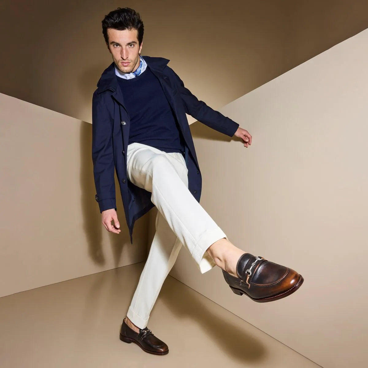 Factory Second Randolph Bit Penny Loafer - Vintage Hickory Leather