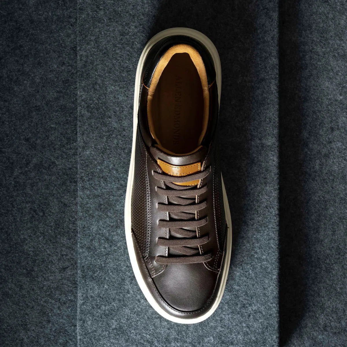 Oliver Slip-on Stretch-lace Sneaker - Espresso Leather