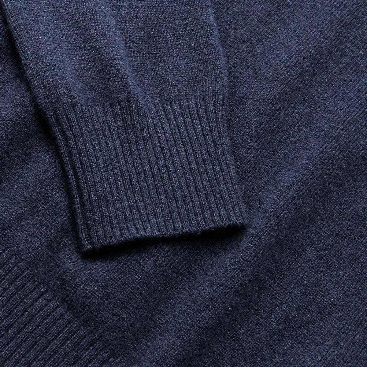 Cashmere Quarter-zip Sweater - Navy