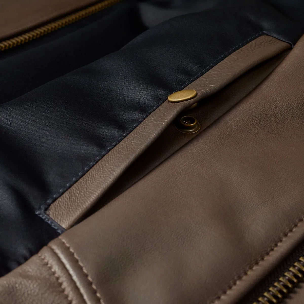 Schott® N.Y.C. X Allen Edmonds Leather Delivery Jacket - Brown
