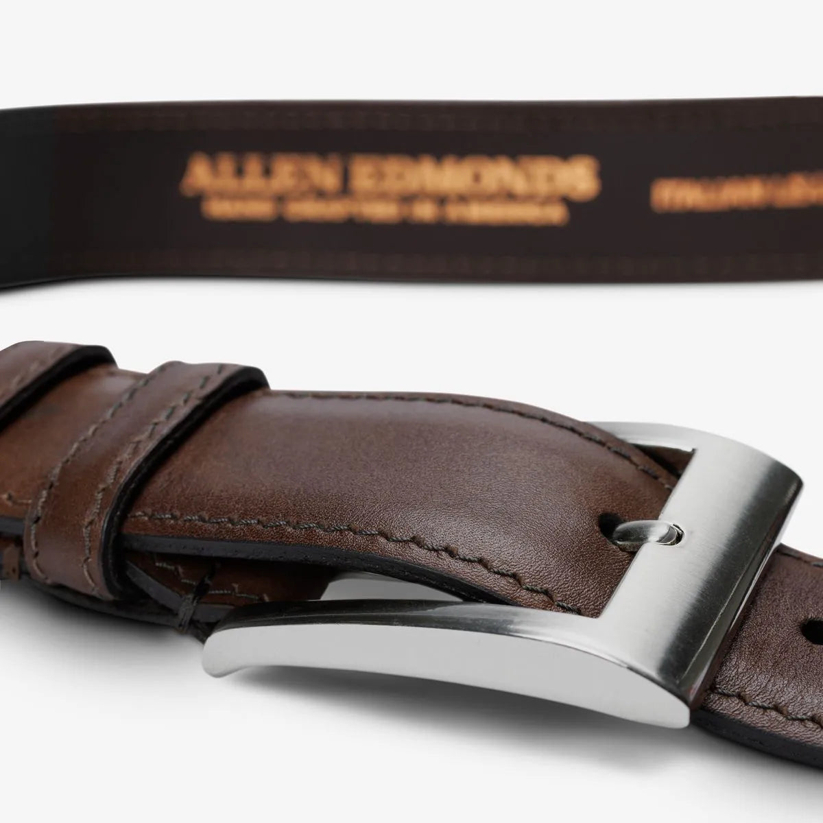 Wide Basic Dress Belt - Espresso Leather