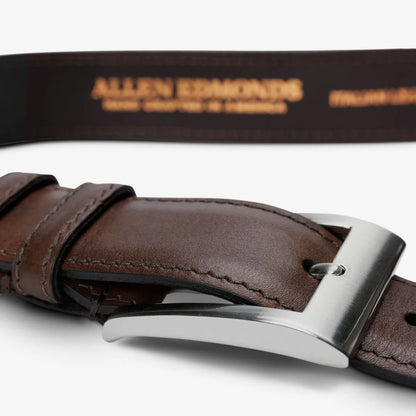 Wide Basic Dress Belt - Espresso Leather