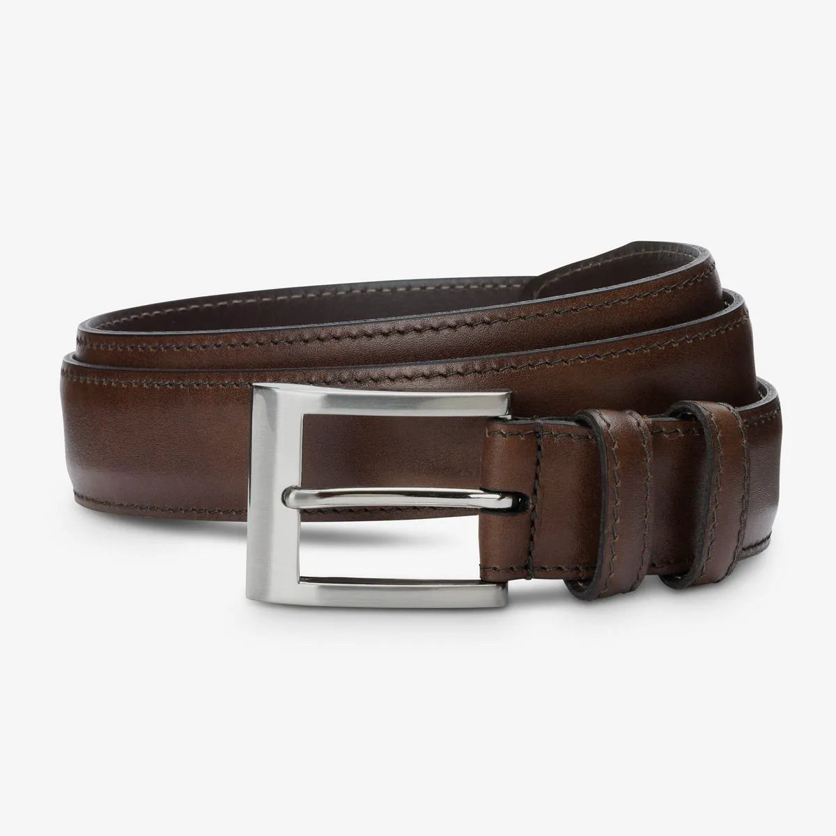 Wide Basic Dress Belt - Espresso Leather