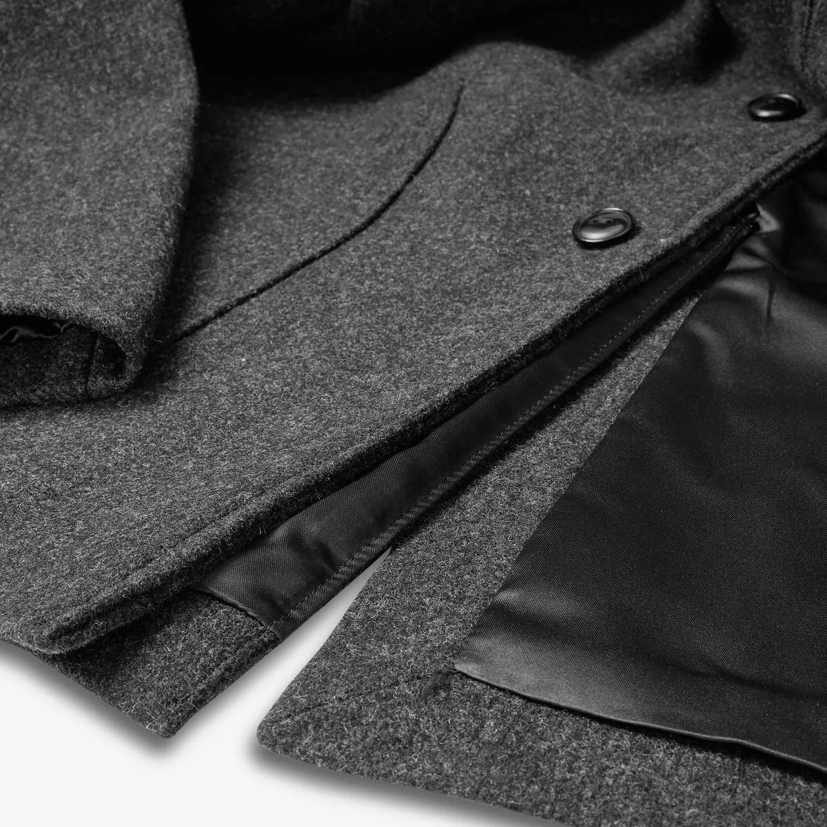 Schott® N.Y.C. Wool Town Coat - Charcoal