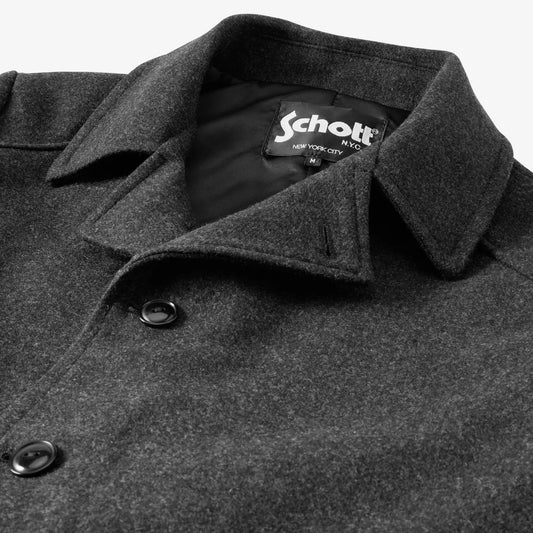 Schott® N.Y.C. Wool Town Coat - Charcoal