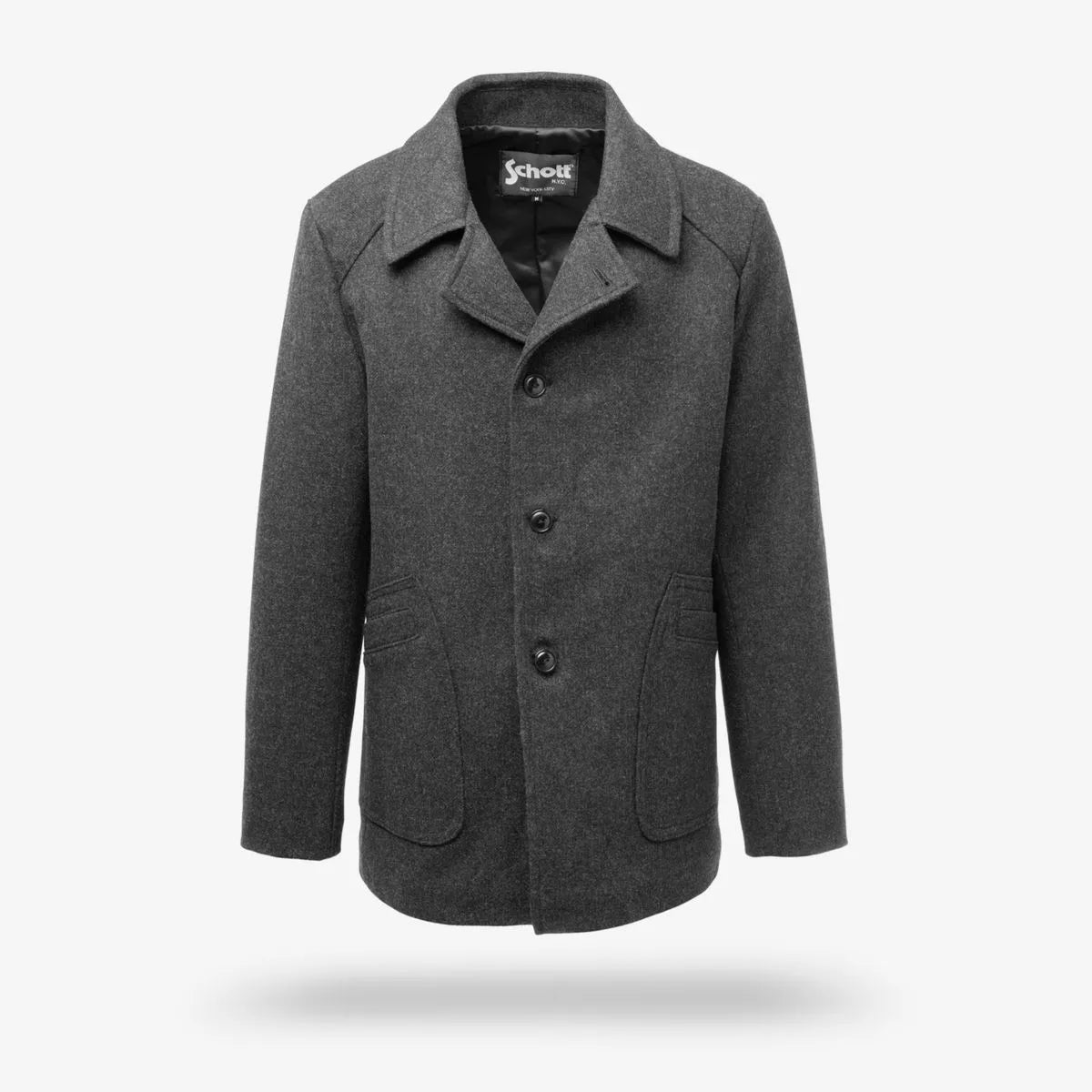 Schott® N.Y.C. Wool Town Coat - Charcoal