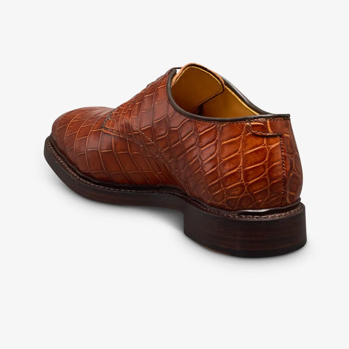 Maxwell Reserve Plain-toe Derby Dress Shoe - Chili Genuine Crocodile