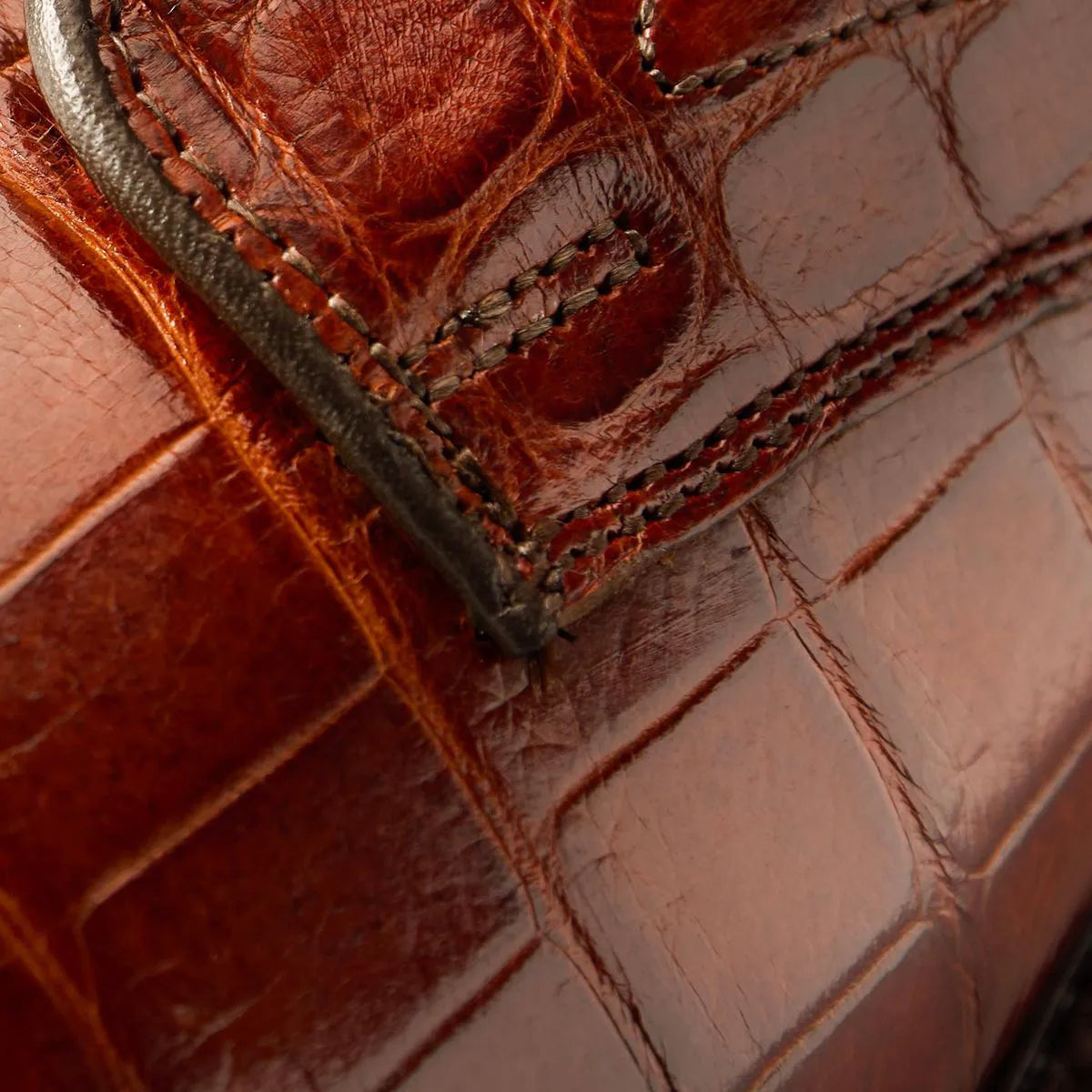 Maxwell Reserve Plain-toe Derby Dress Shoe - Chili Genuine Crocodile