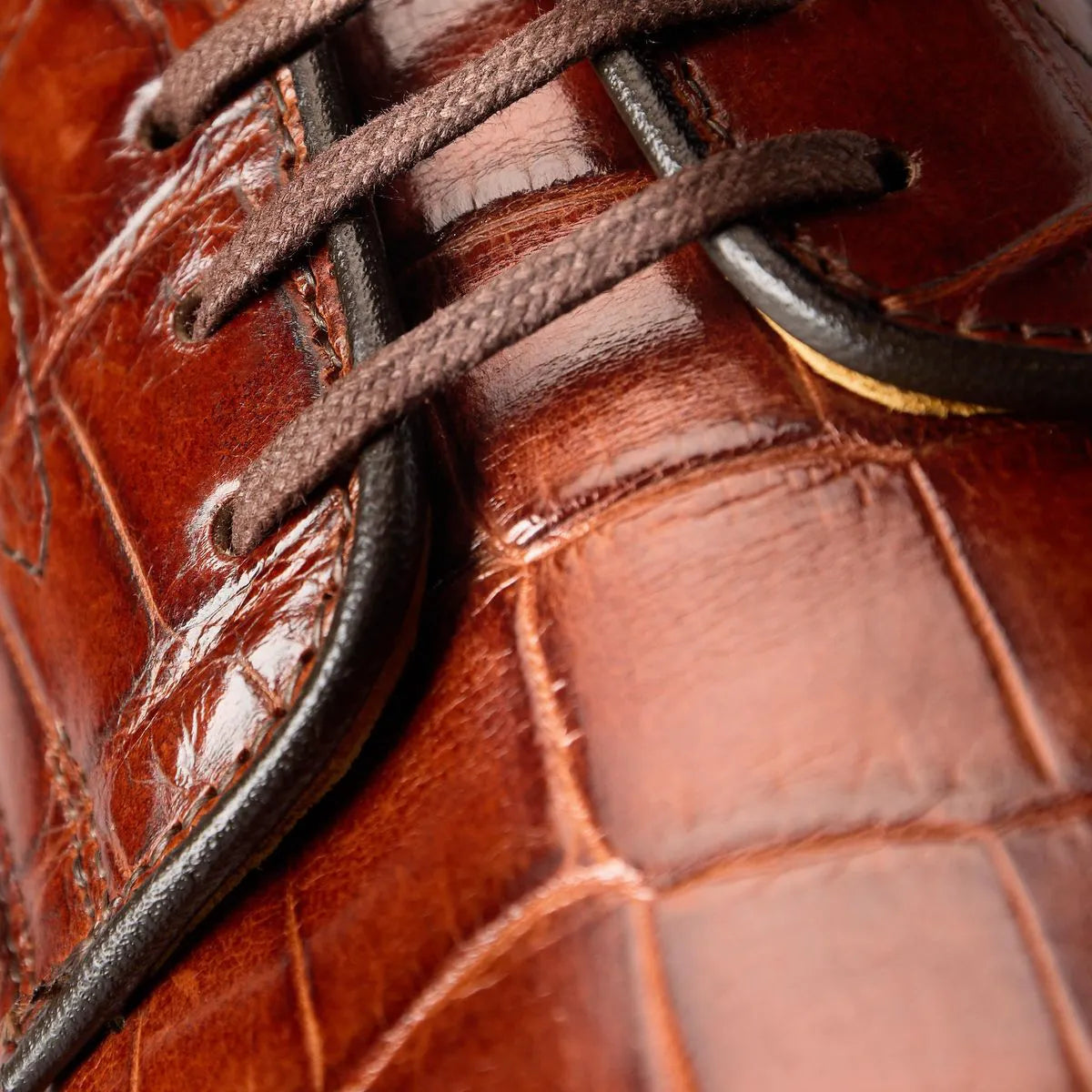 Maxwell Reserve Plain-toe Derby Dress Shoe - Chili Genuine Crocodile