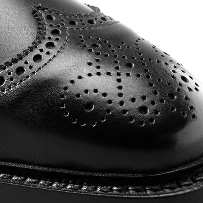 Mason Reserve Wingtip Derby Dress Shoe - Black Leather