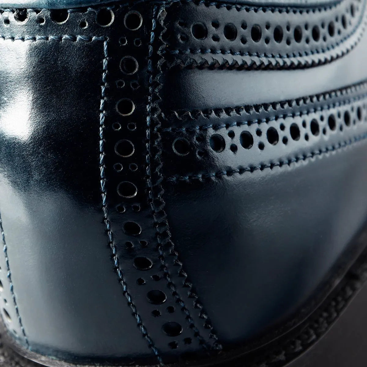 Mason Reserve Wingtip Derby Dress Shoe - Navy Cordovan Leather