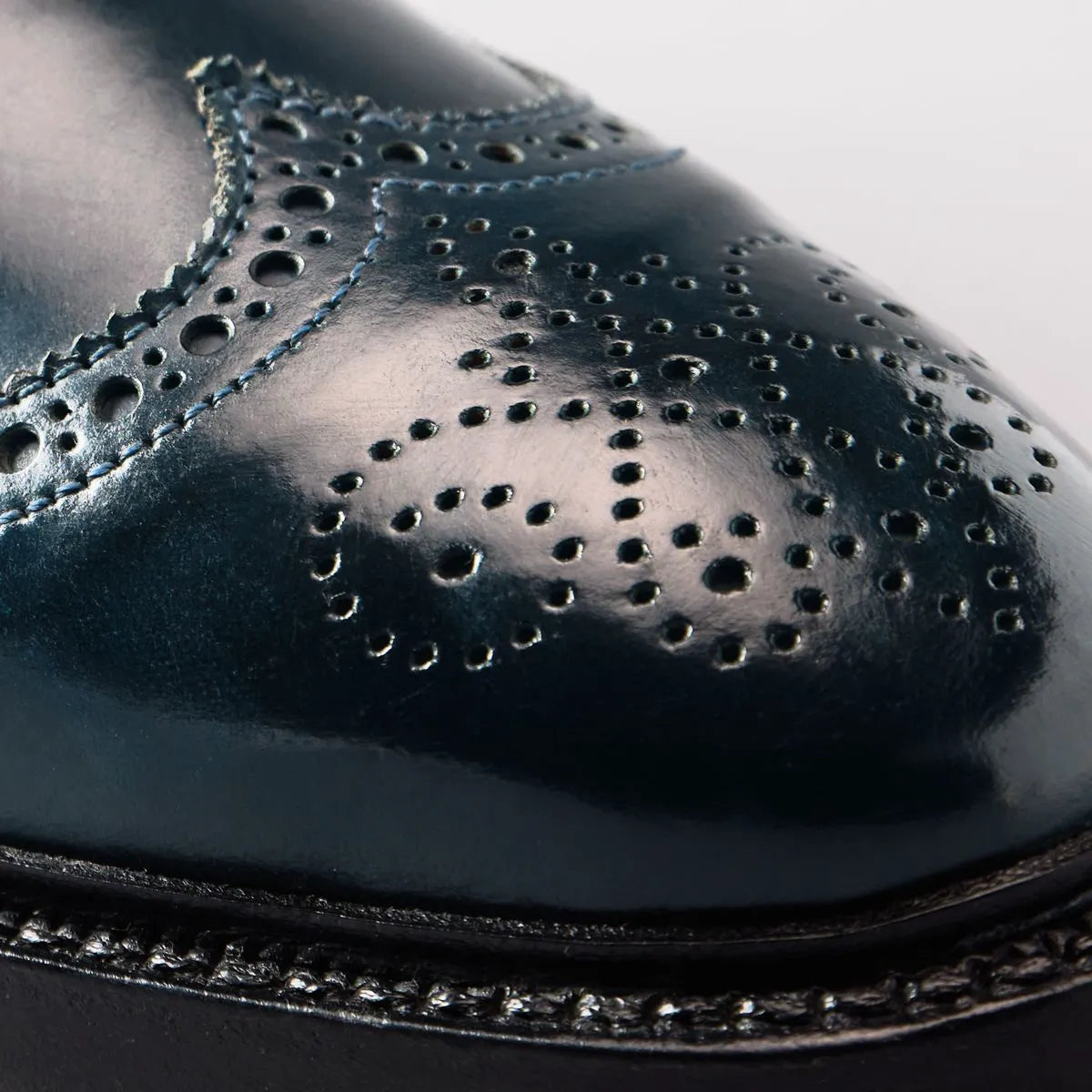 Mason Reserve Wingtip Derby Dress Shoe - Navy Cordovan Leather