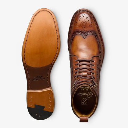Maddox Reserve Wingtip Dress Boot - Coffee Brown Leather
