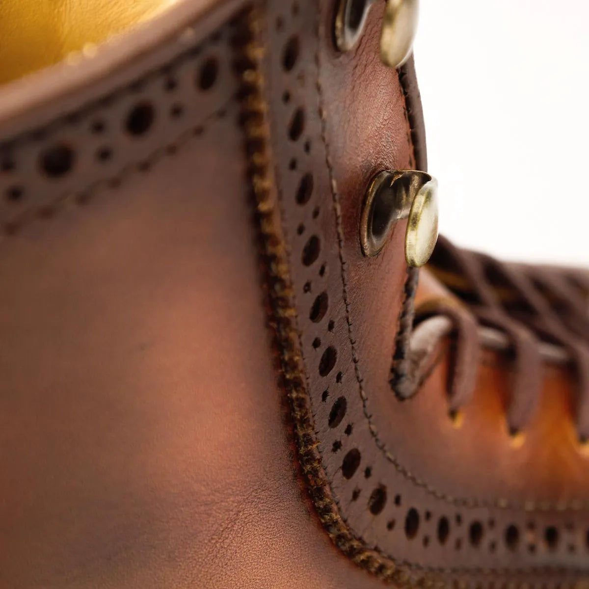 Maddox Reserve Wingtip Dress Boot - Coffee Brown Leather