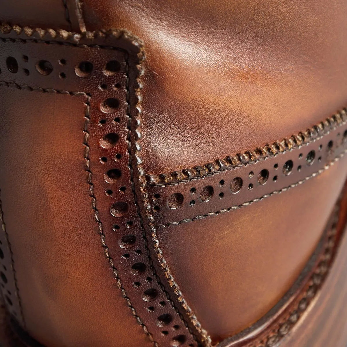 Maddox Reserve Wingtip Dress Boot - Coffee Brown Leather