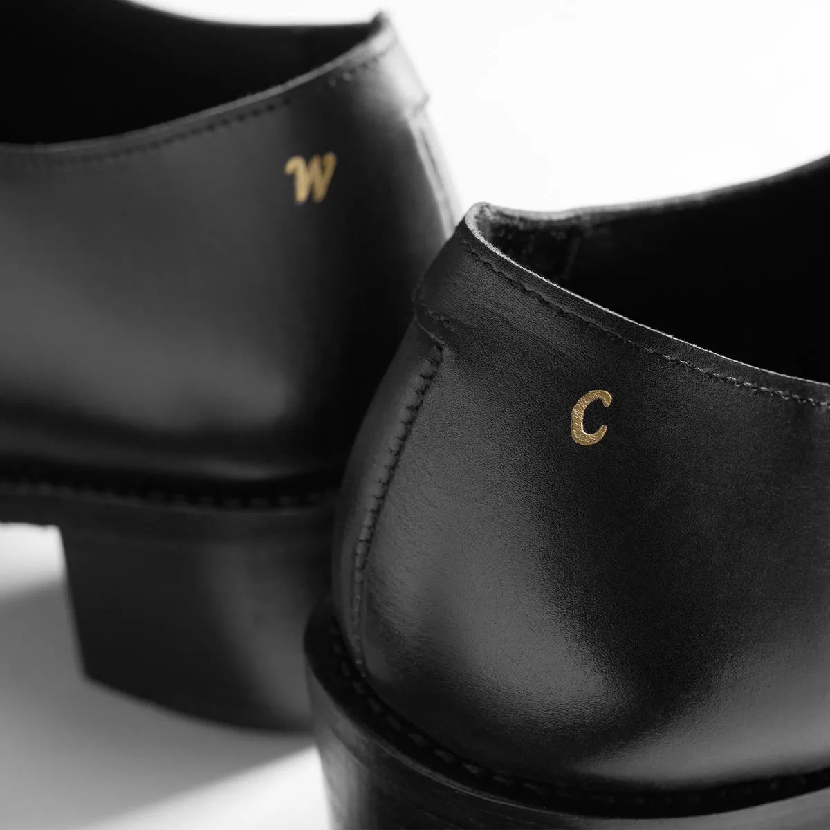 Willy Chavarria by Allen Edmonds Jalisco Split-toe Derby - Black Leather