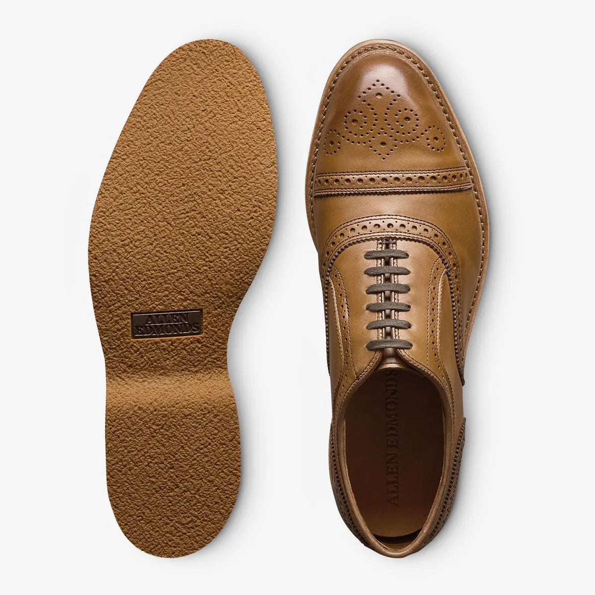 Strand Verse Cap-toe Oxford Dress Shoe - Walnut Leather