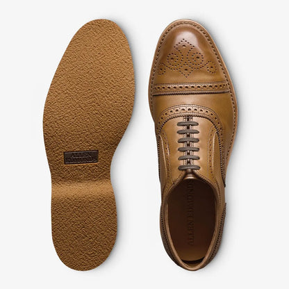 Strand Verse Cap-toe Oxford Dress Shoe - Walnut Leather