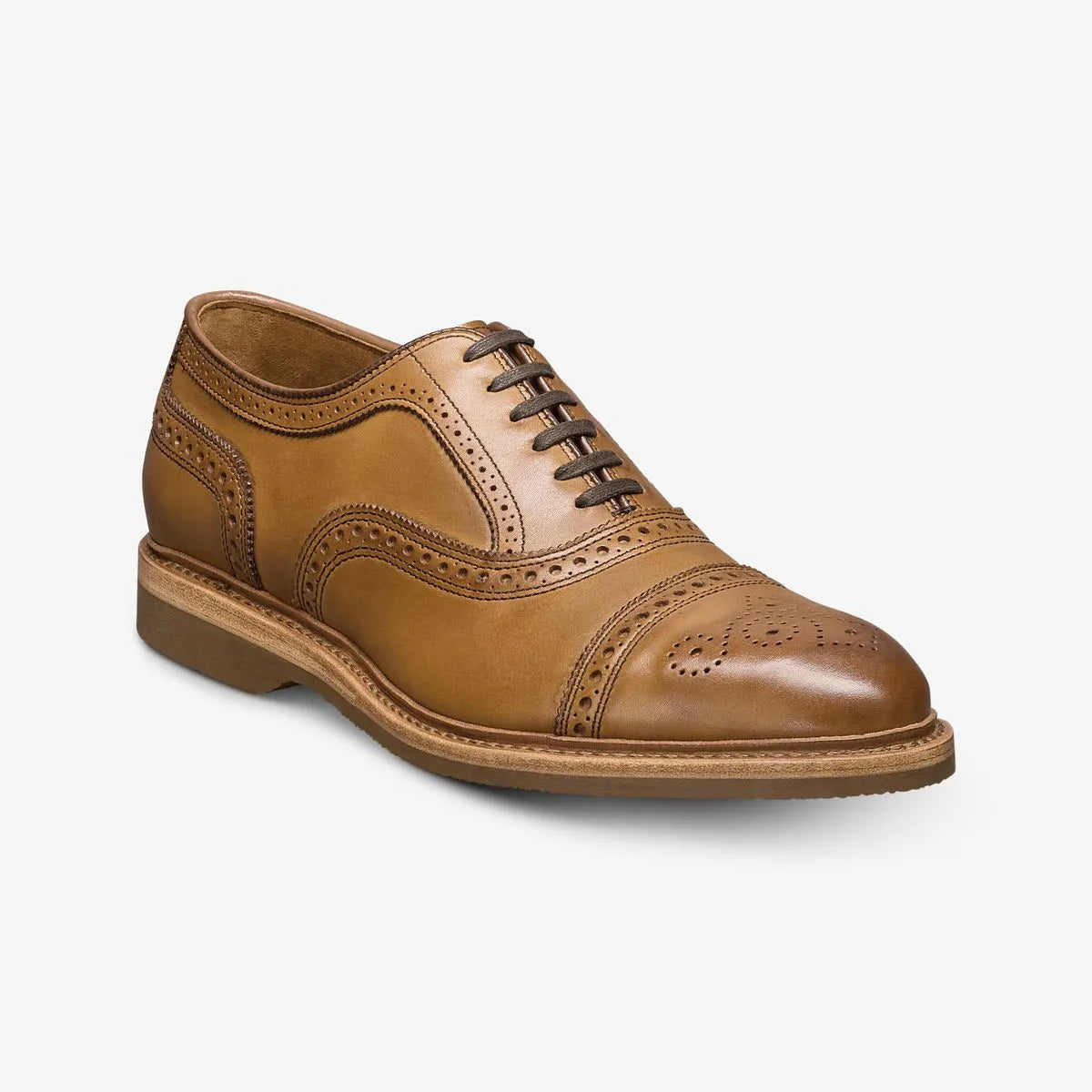 Strand Verse Cap-toe Oxford Dress Shoe - Walnut Leather