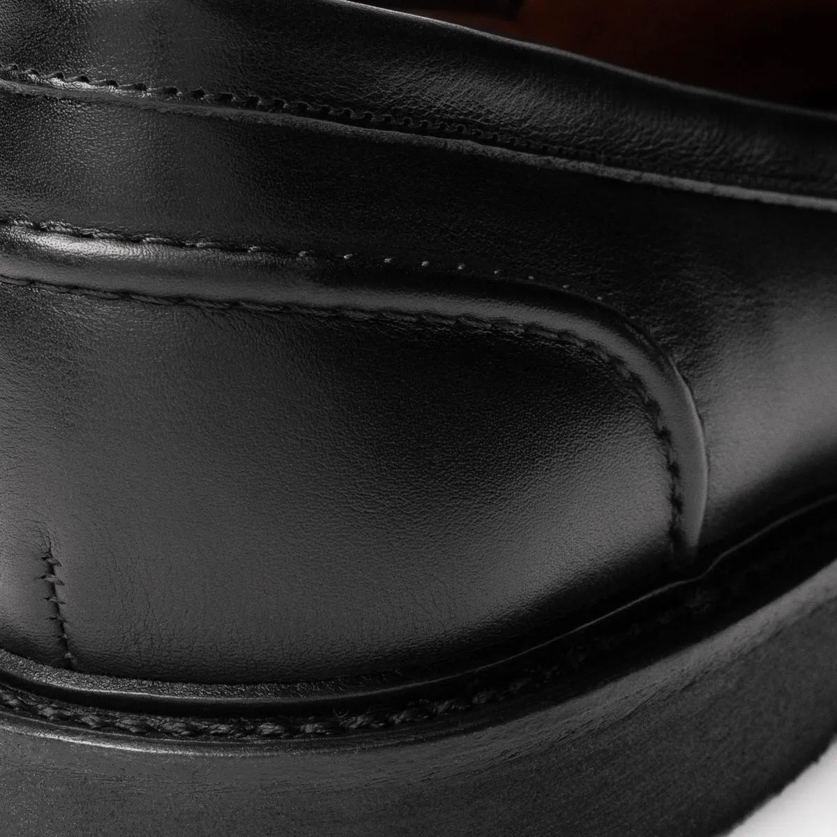 Randolph Verse Penny Loafer - Black Leather