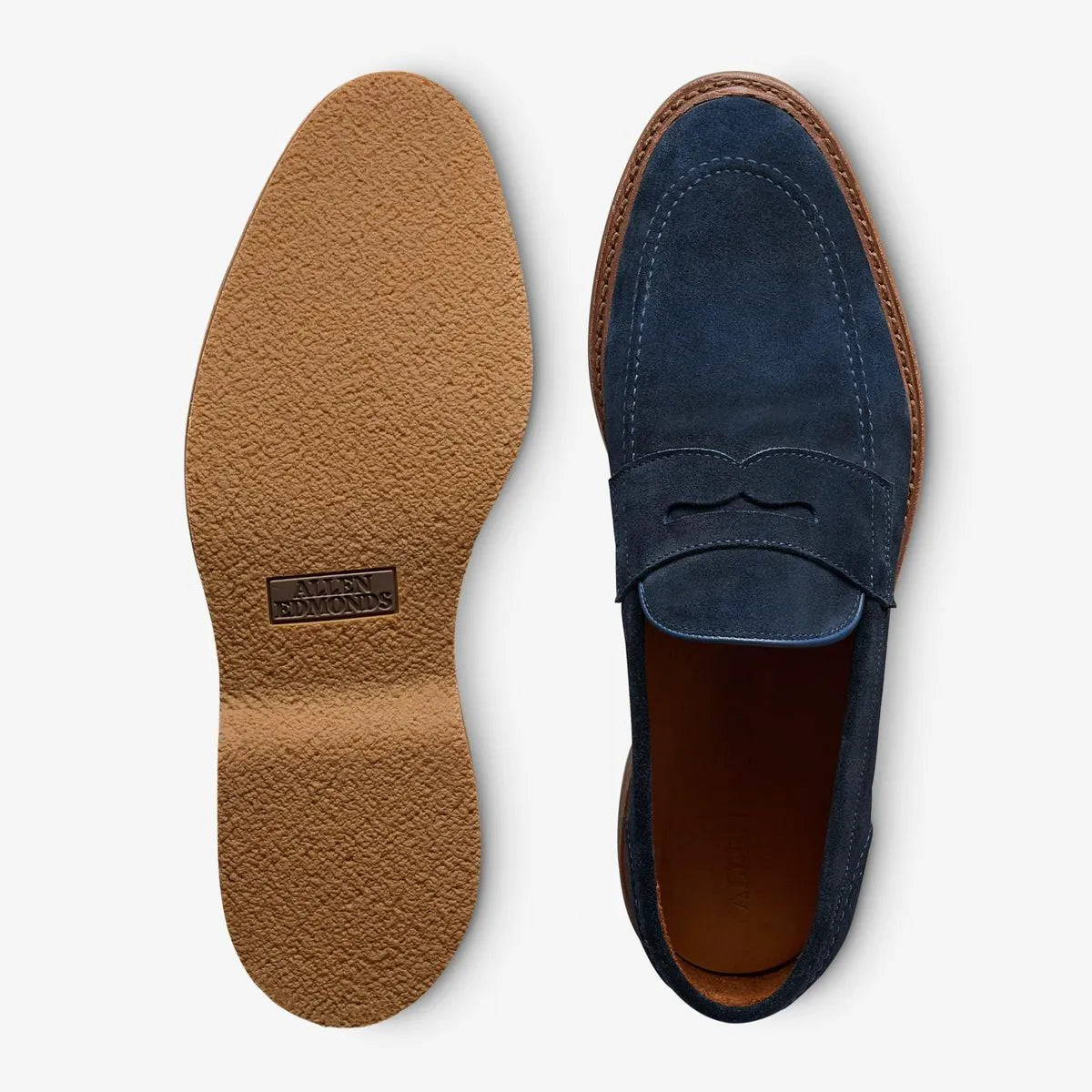 Randolph Verse Penny Loafer - Navy Suede