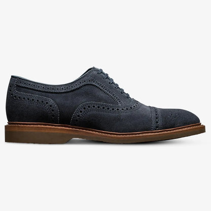 Strand Verse Cap-toe Oxford Dress Shoe - Navy Suede